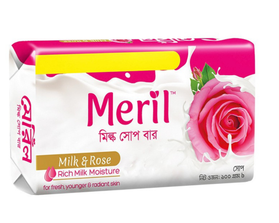 Meril Milk & Rose Soap Bar 150gm