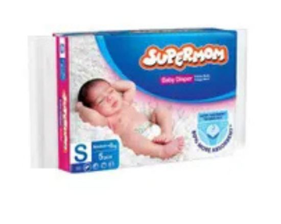Supermom Baby Diaper - S (3-8kg) - 5 pcs