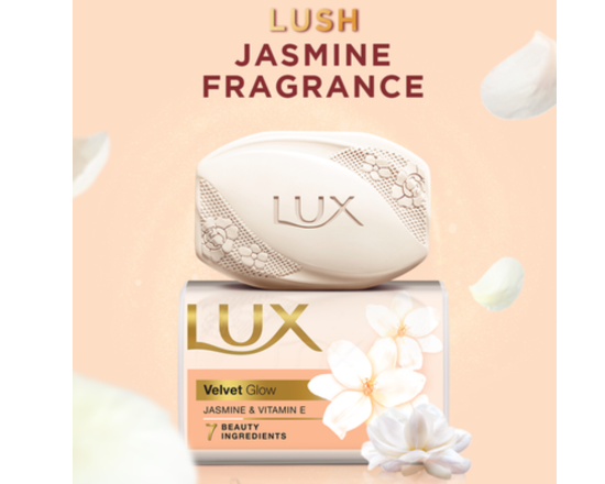 Lux Soap Bar Velvet Glow Jasmine 75g